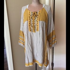 Women’s Sz 2XL Valerie Stevens Boho Hippie Shirt